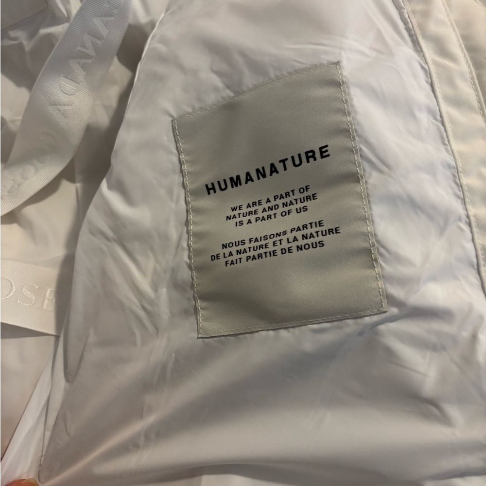 Canada Goose Wyndham Parka Humanature Men Medium- Greige/white - Picture 3 of 9